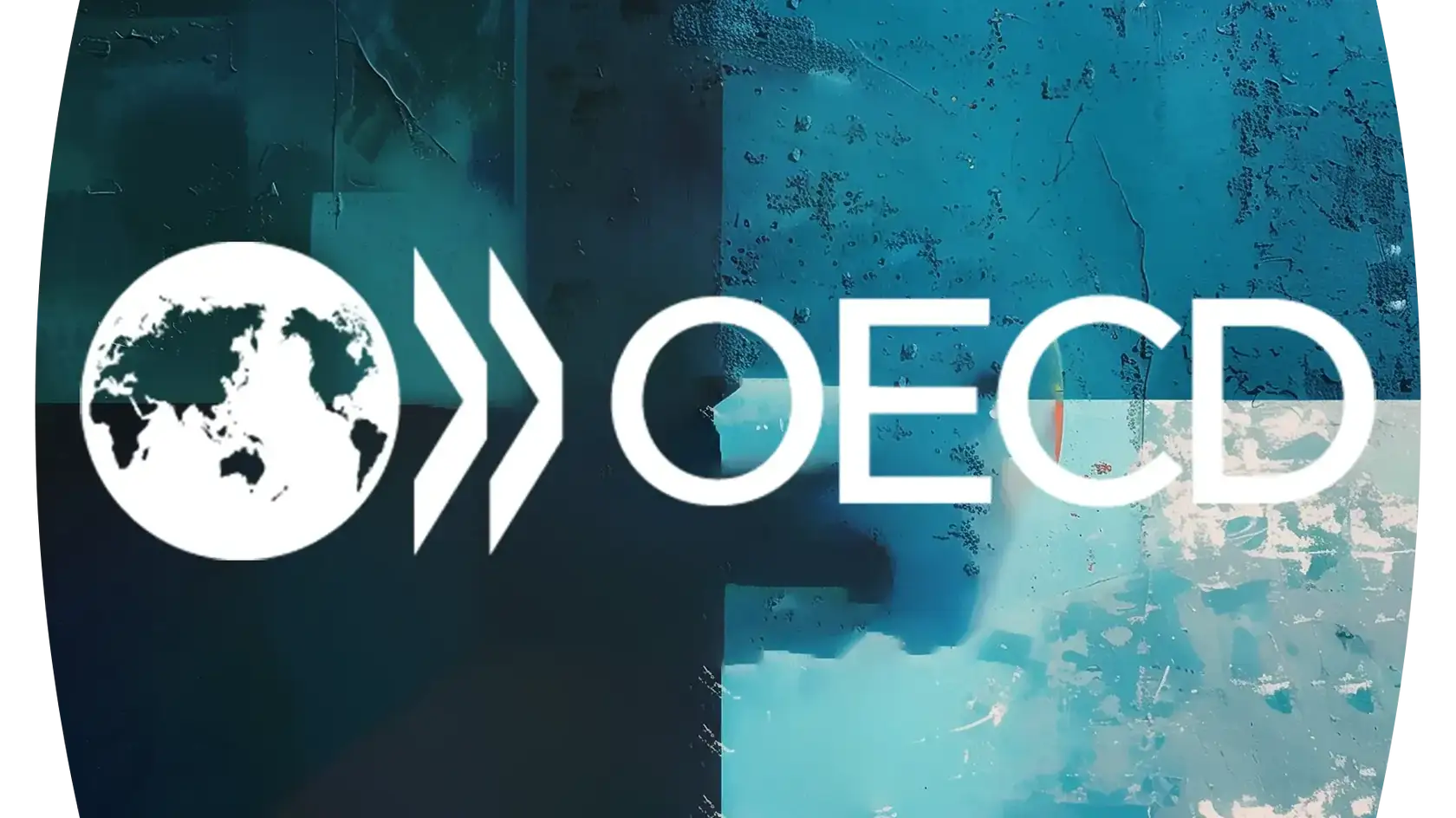 Organisation for Economic Co-operation and Development logo on a blue background