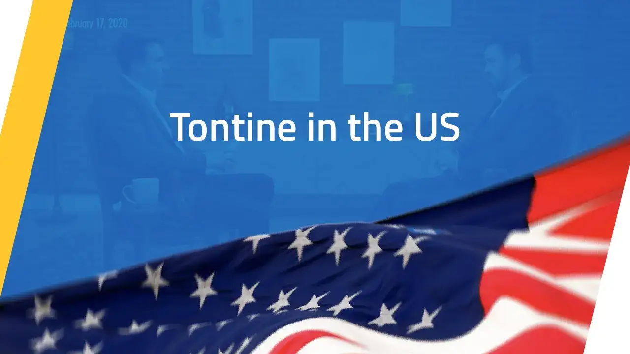 A thumbnail for a video titled 'Tontine in the US' with Dean McClelland as a guest